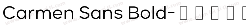 Carmen Sans Bold字体转换